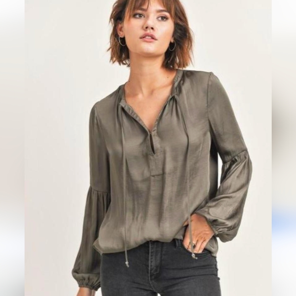 3/$20! Reset Boho Chiffon Blouse
